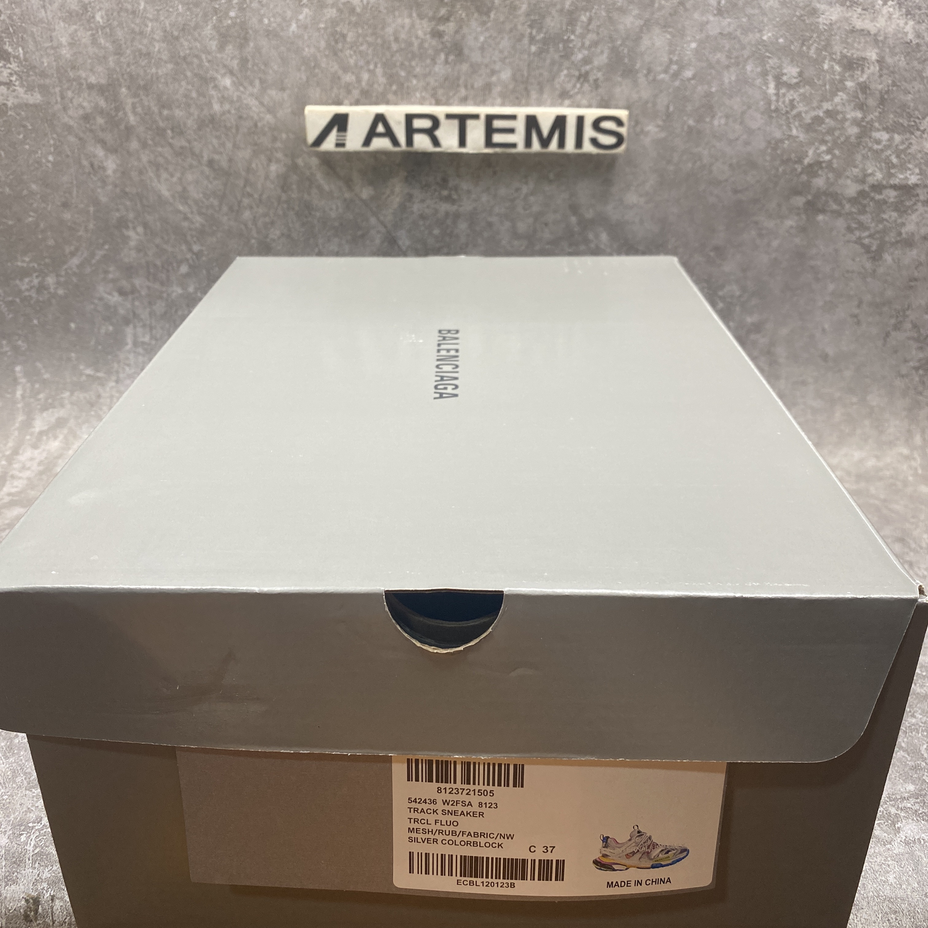 Balenciga Track Sneaker in Silver