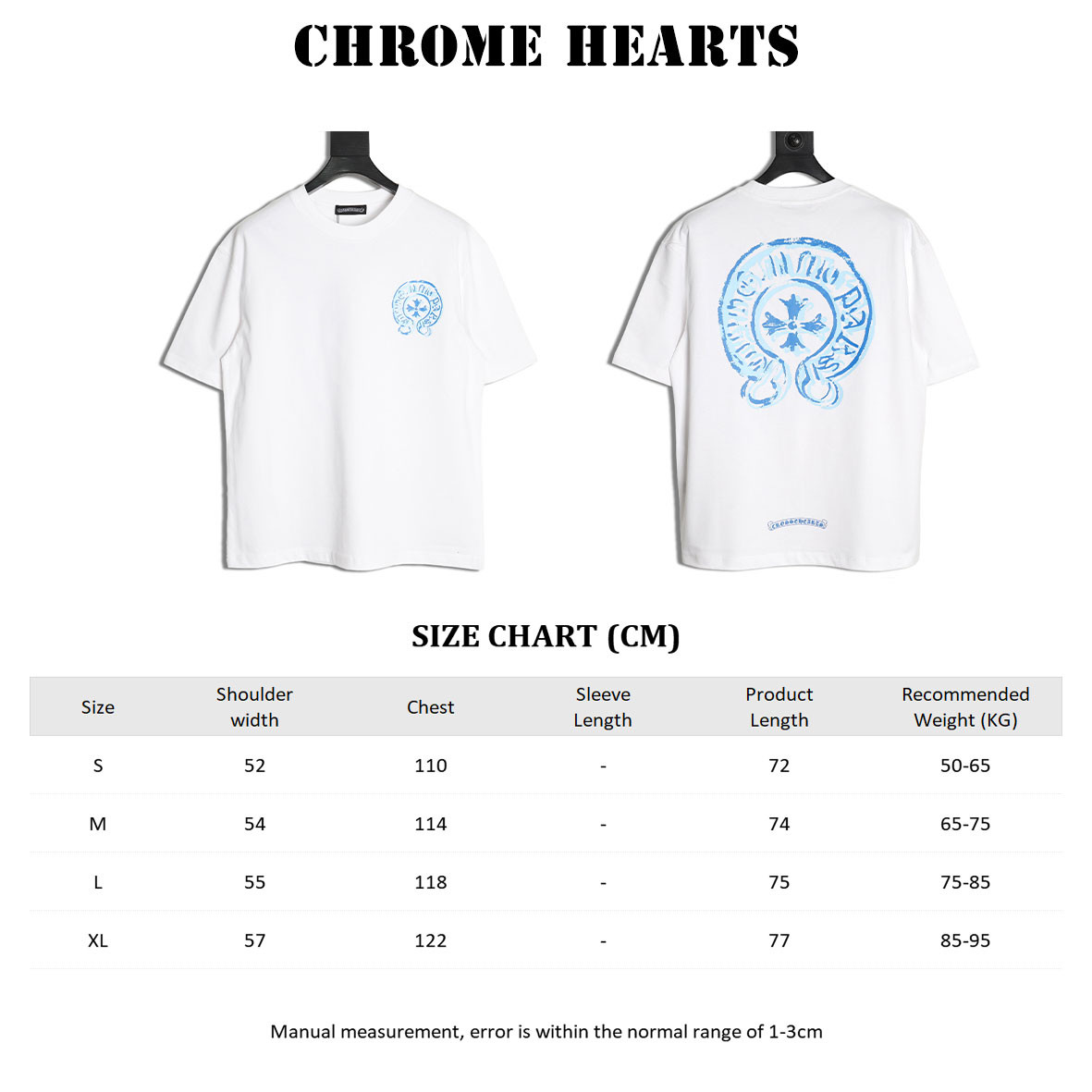 Chrome hearte ch 25ss Short-sleeved T-shirt