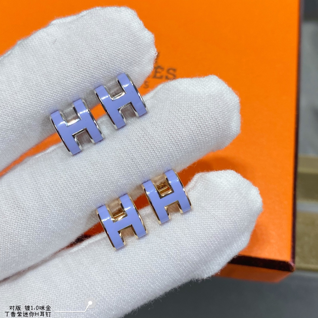 Hermès Mini H Linglong Earrings