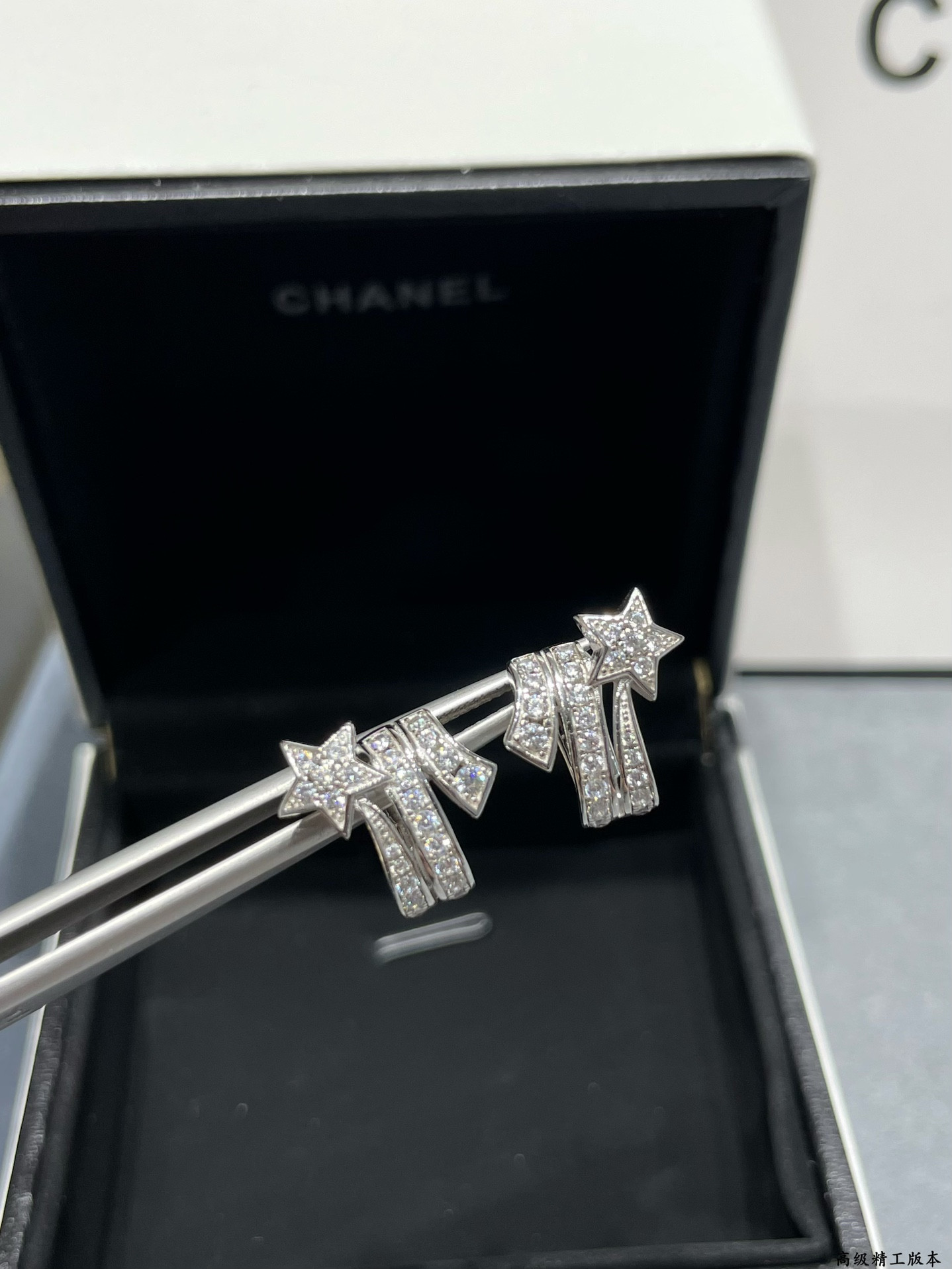 Ch*el comet earrings
