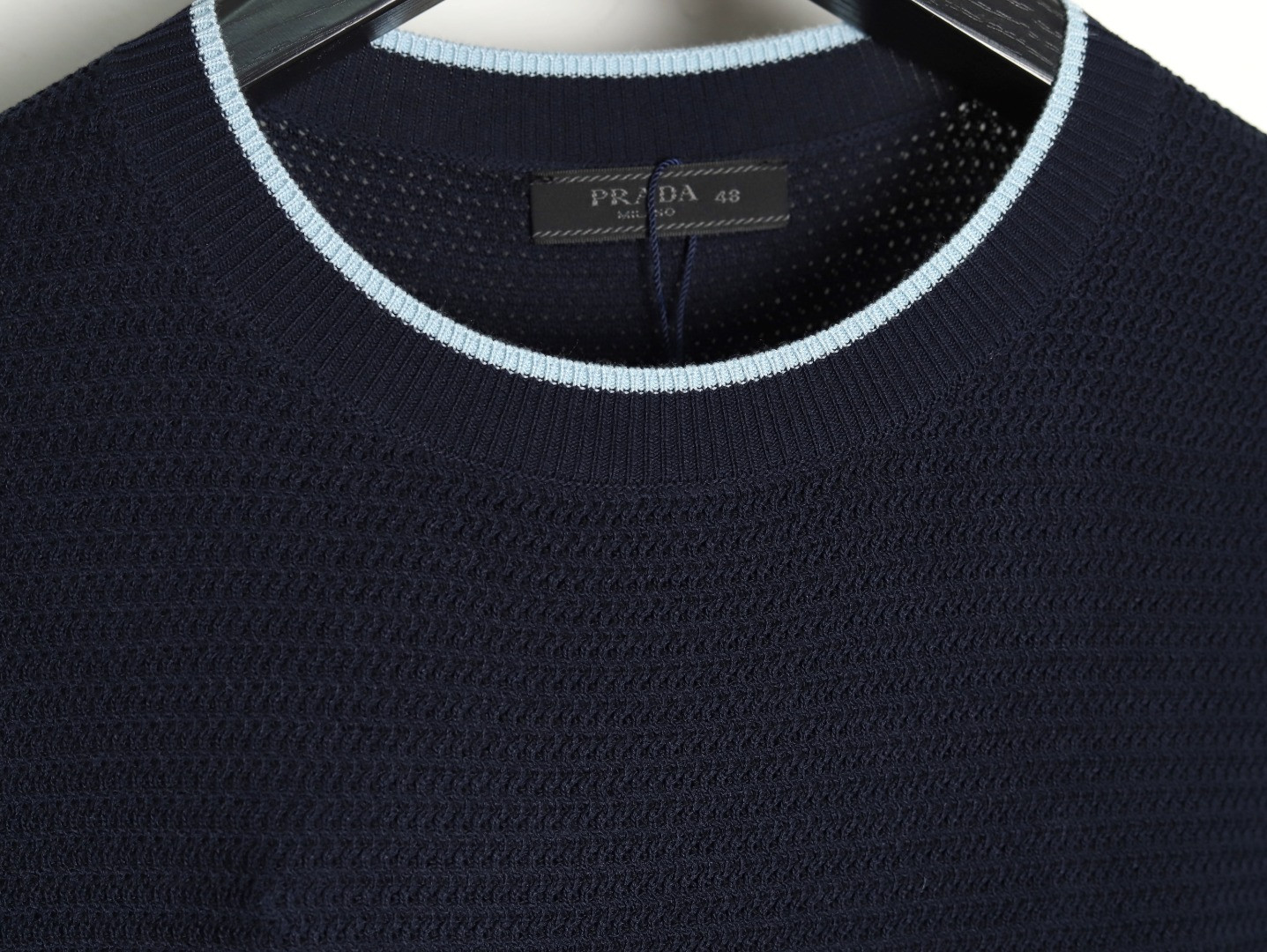 Pra*a prd knitting short-sleeved