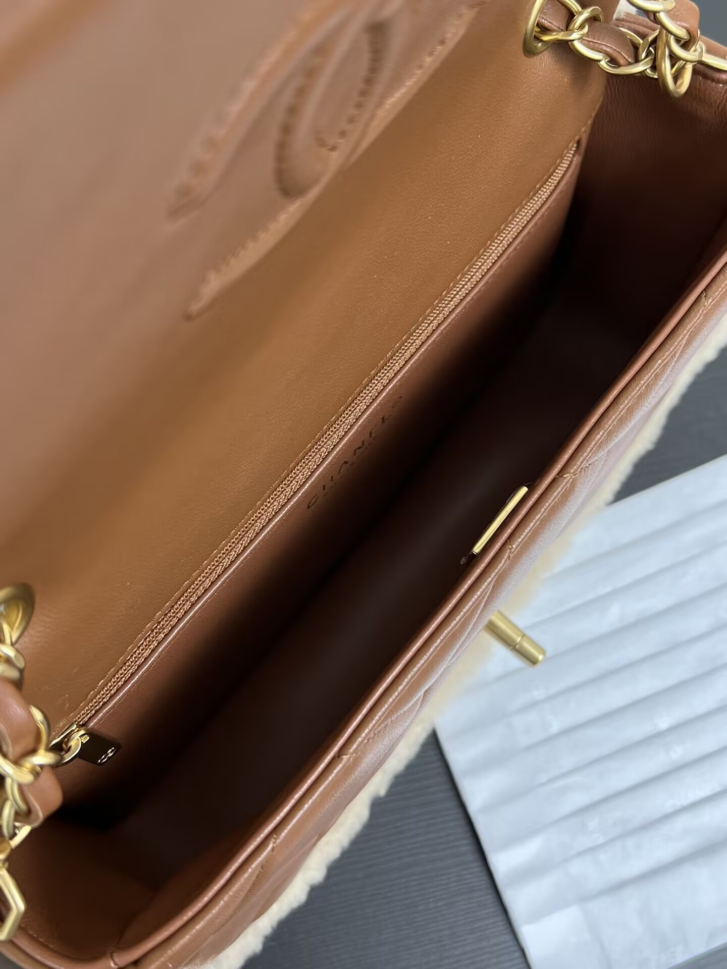 Ch*el flap bag 16 × 23.5 × 7.5 cm