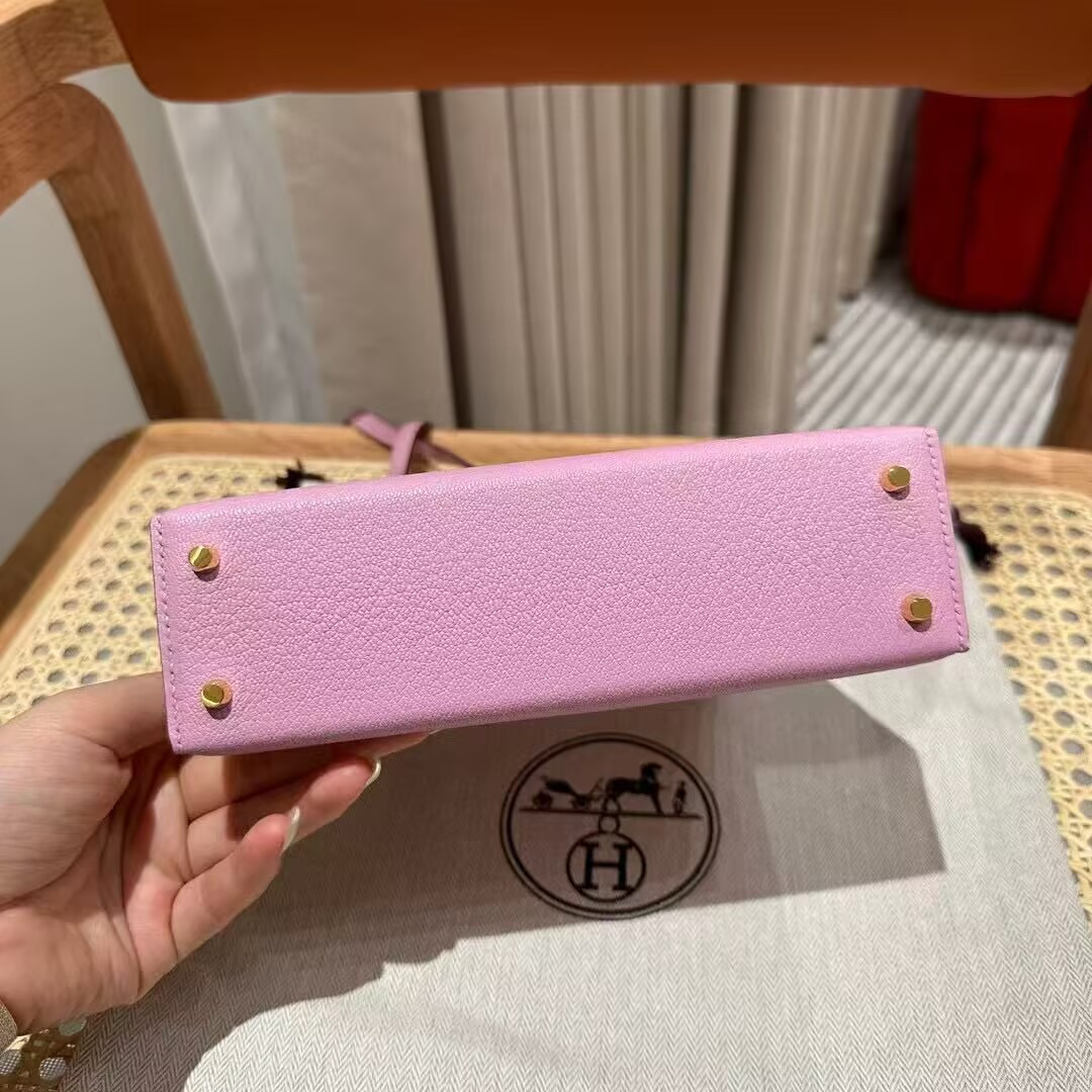 Hermès Mini Kelly Chèvre 19 19×6×12cm (20 days for customization)