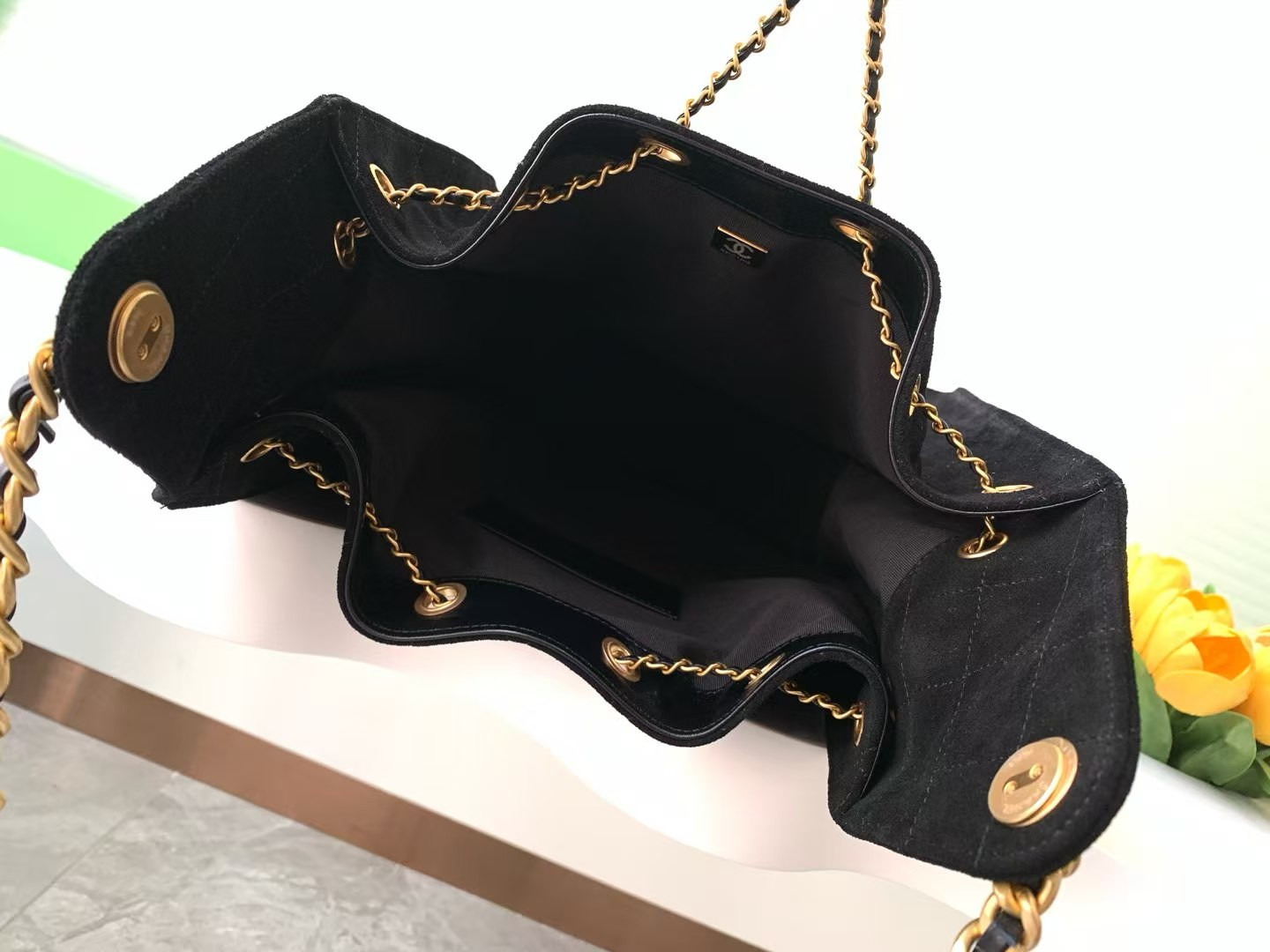 Ch*el 25c bucket bag 40x30x15cm