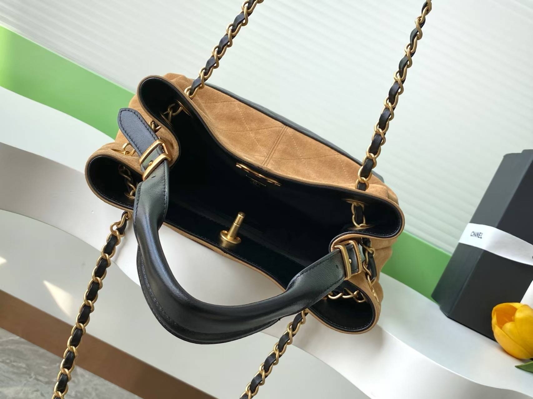 Ch*el shopping bag as5636 33x29x11cm