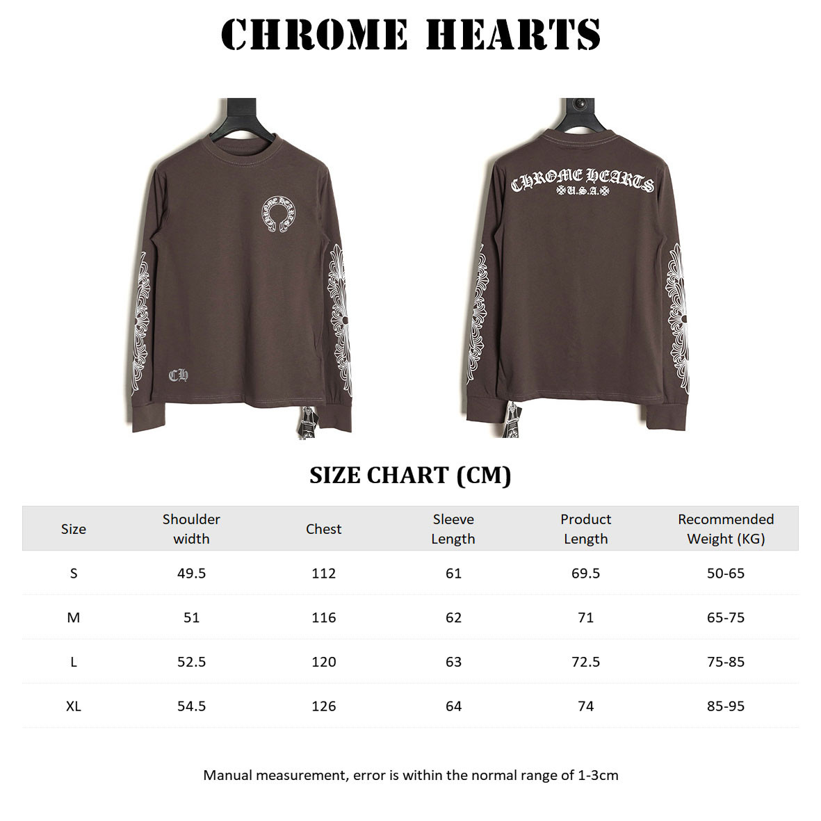 Ch**me He**ts 25fw long-sleeved t-shirt