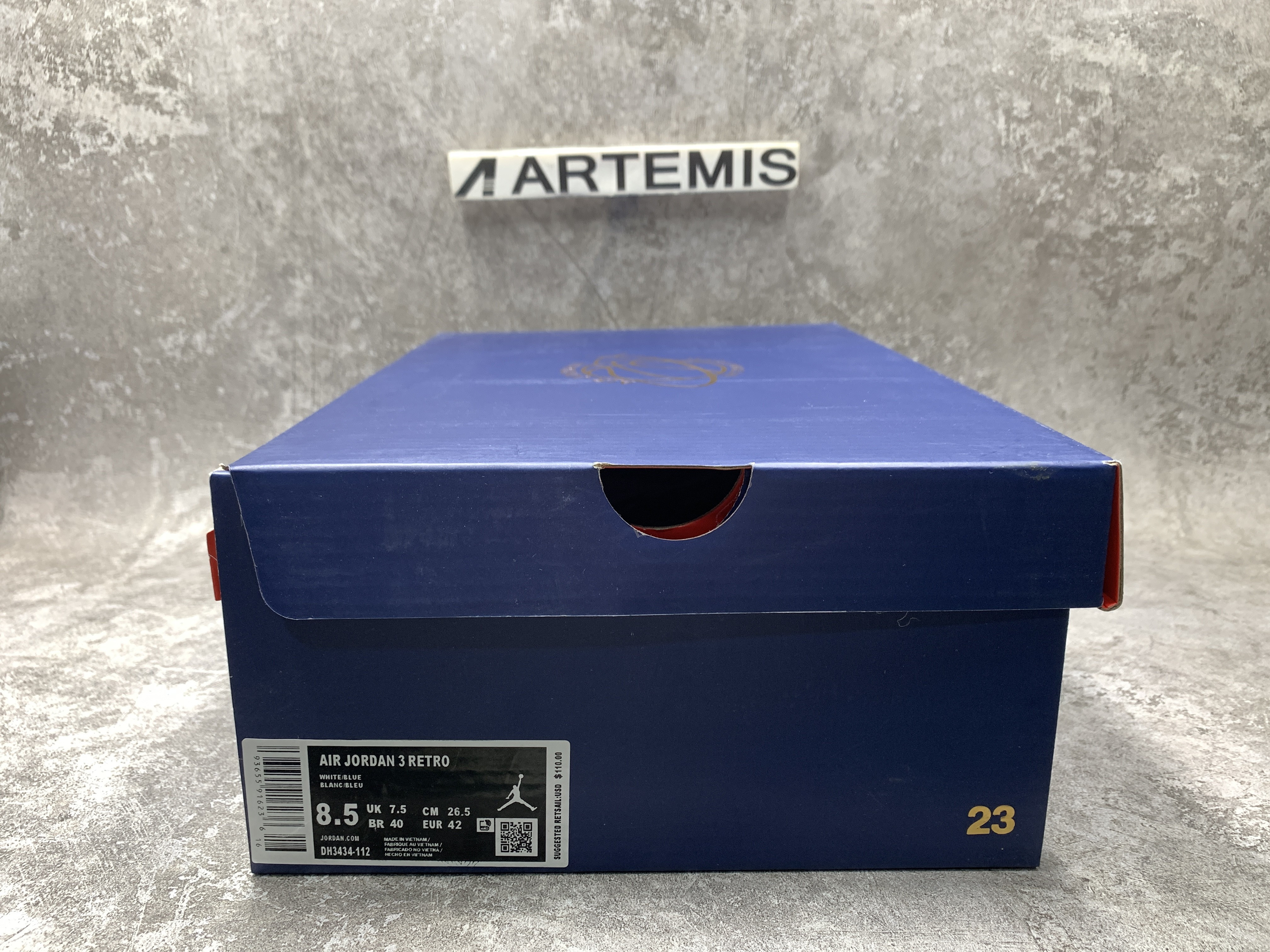 Air Jordan 3 Retro SP White Blue Red Cement Grey