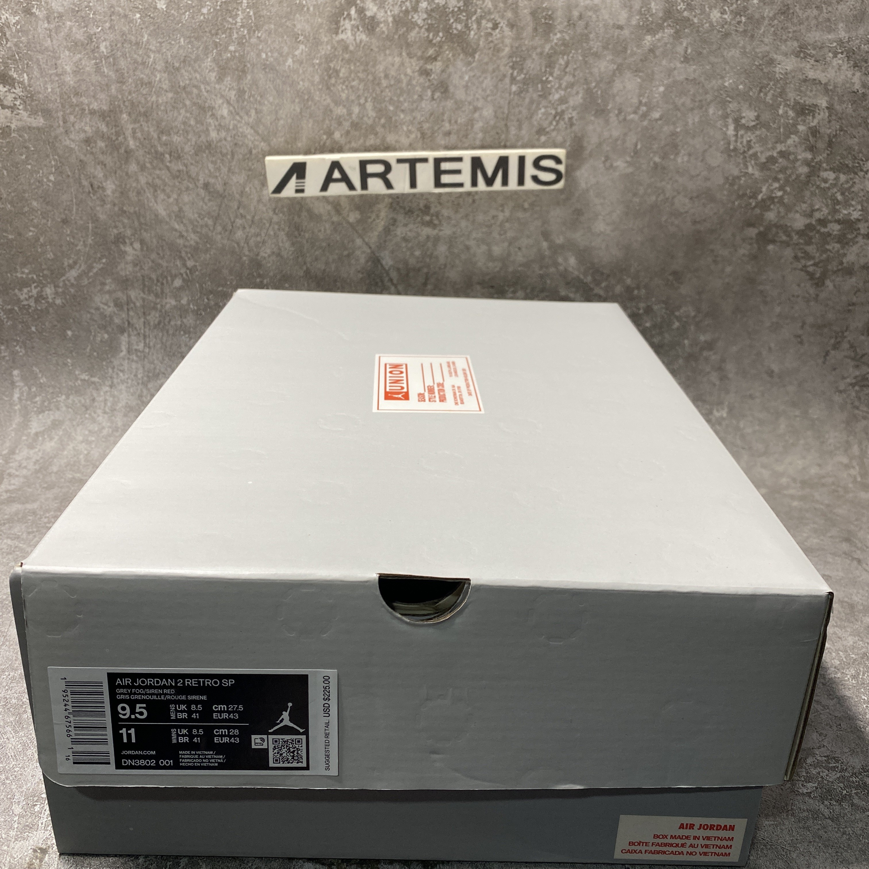 Air Jordan 2 Retro Union Grey Fog