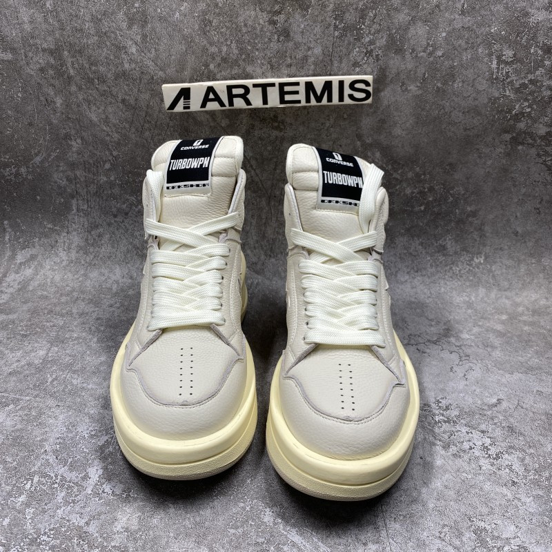 Converse TURBOWPN Mid Rick Owens DRKSHDW Egret