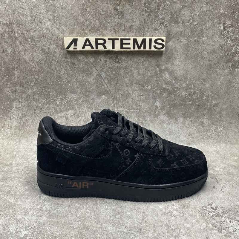 1V x Air Force 1 Low By Virgil Abloh Black
