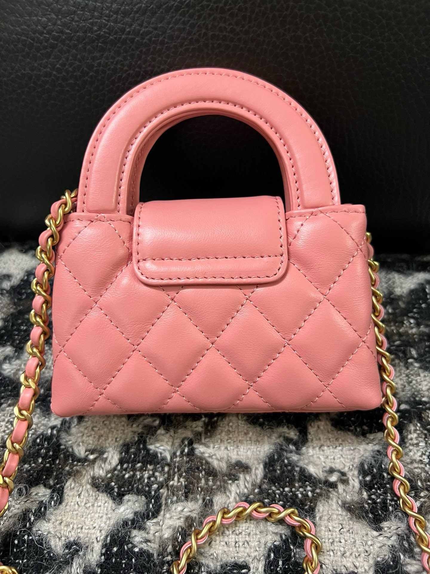 Ch*el mini kelly 8×12.5×4cm