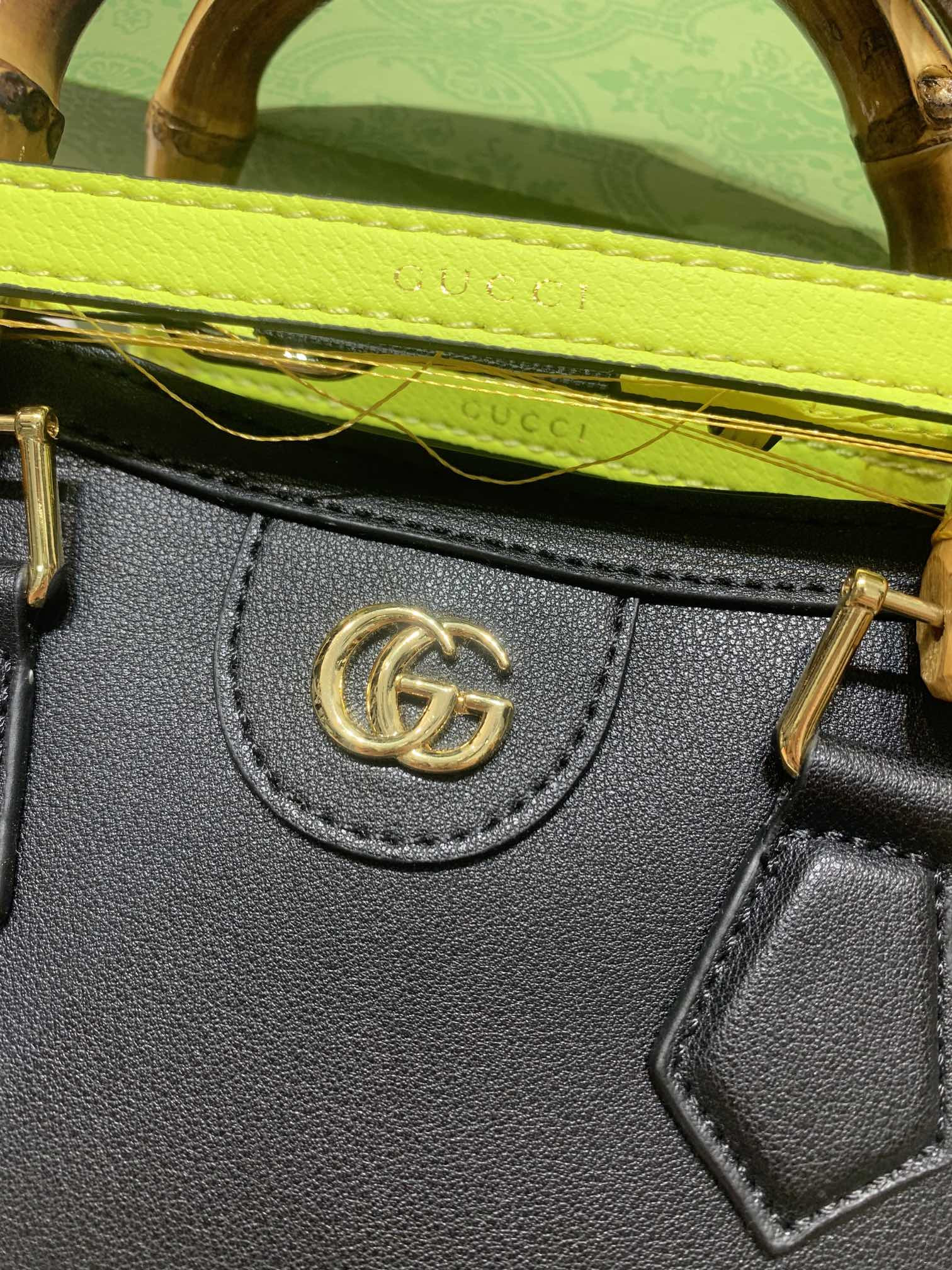 G*u*i diana mini tote bag navy 20w x 16h x 10d cm