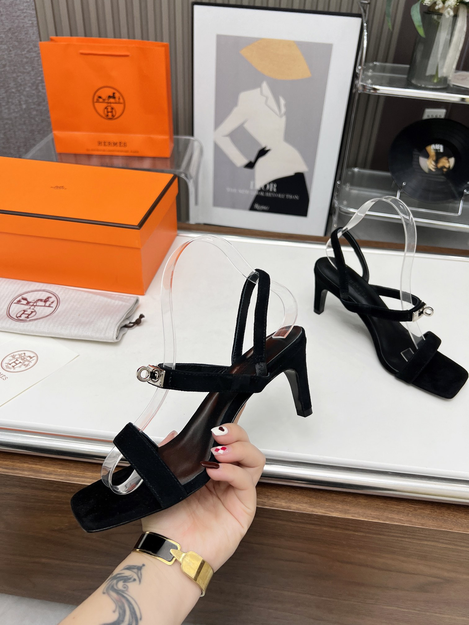 UA Hermès Glamour 95 sandal