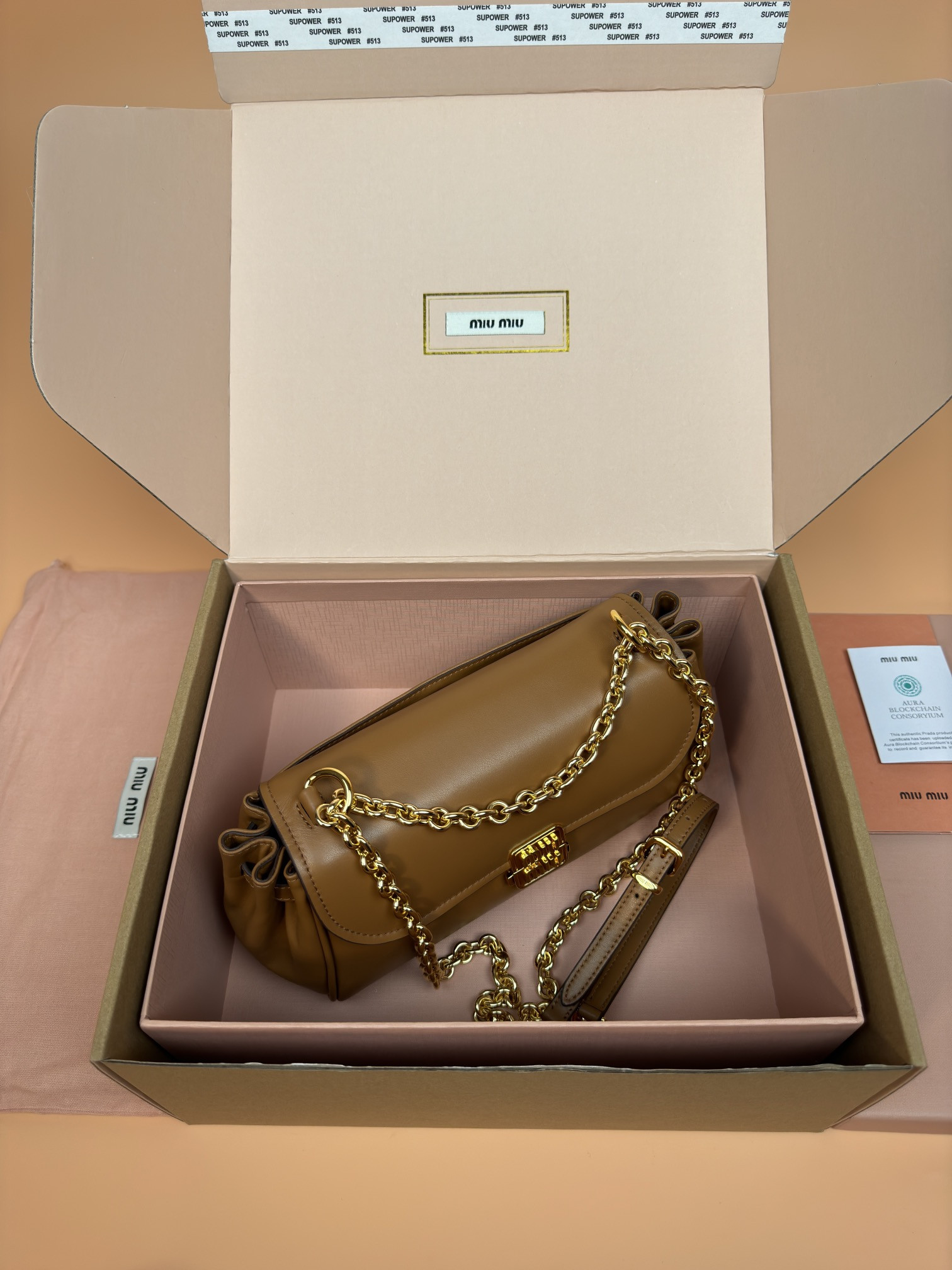 Miu Miu Leather shoulder bag  13.5x24x9cm