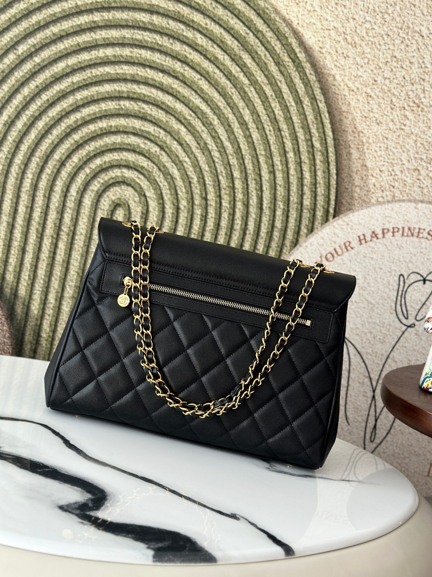 Ch*el shoulder chain bag 33x11x23cm